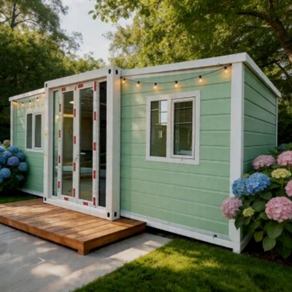 Dual-wing expandable container house