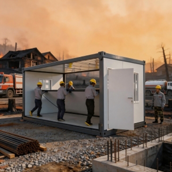Dual-wing expandable container house
