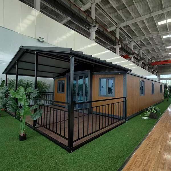 Dual-wing expandable container house