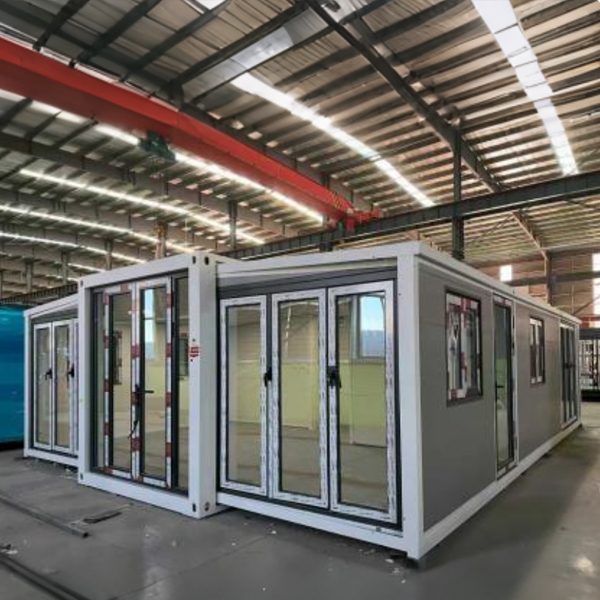 Dual-wing expandable container house