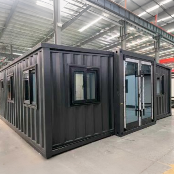 Dual-wing expandable container house