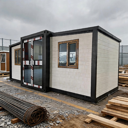 Dual-wing expandable container house