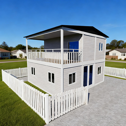 Dual-wing expandable container house