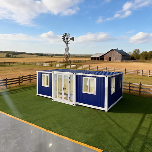 Dual-wing expandable container house
