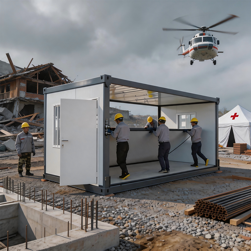 Low-Cost Foldable Container House