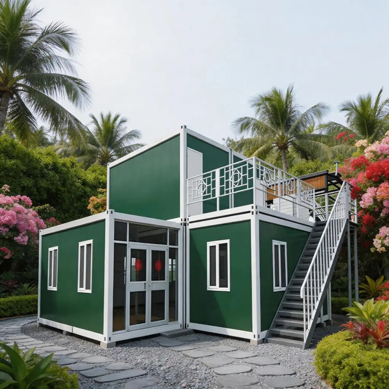 Space-Saving Folding Prefab House